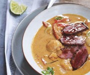 Gordon Ramsay's Thai red curry with duck and lychees recipe